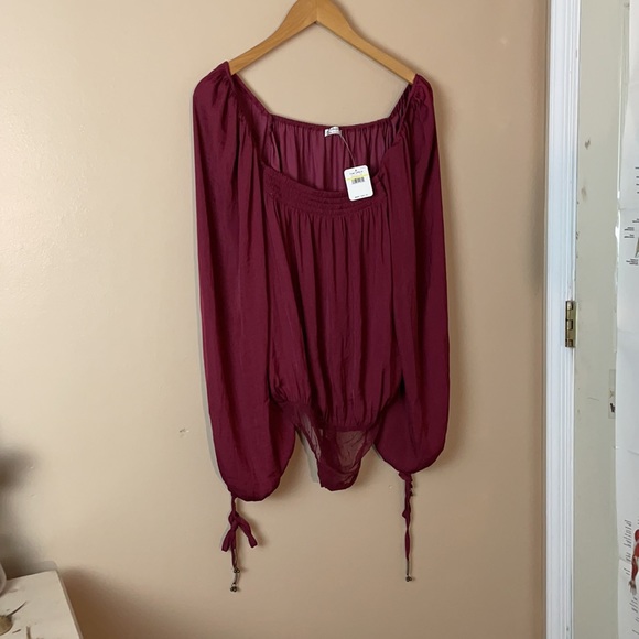 Free People Another Round Balloon Sleeve Bodysuit - Picture 7 of 7